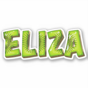 Eliza Name Kiwi Design Decal Sticker