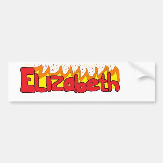 Elizabeth 3 bumper sticker (Front)