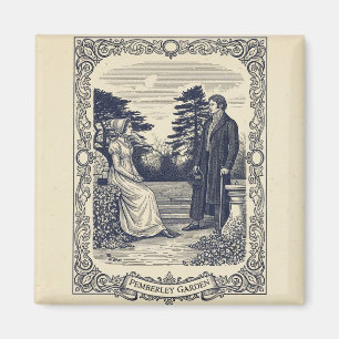 Elizabeth and Darcy at Pemberley Magnet
