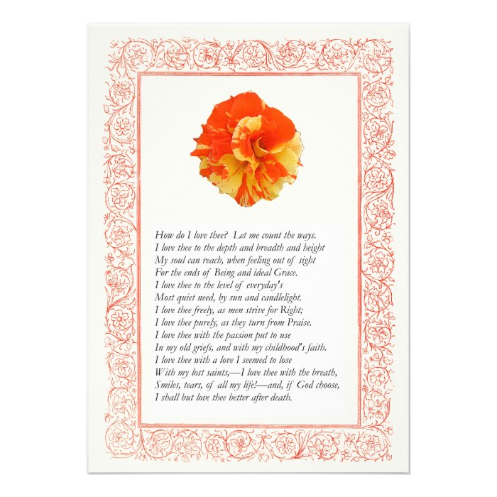 Elizabeth Barrett Browning   43 Custom Invitations