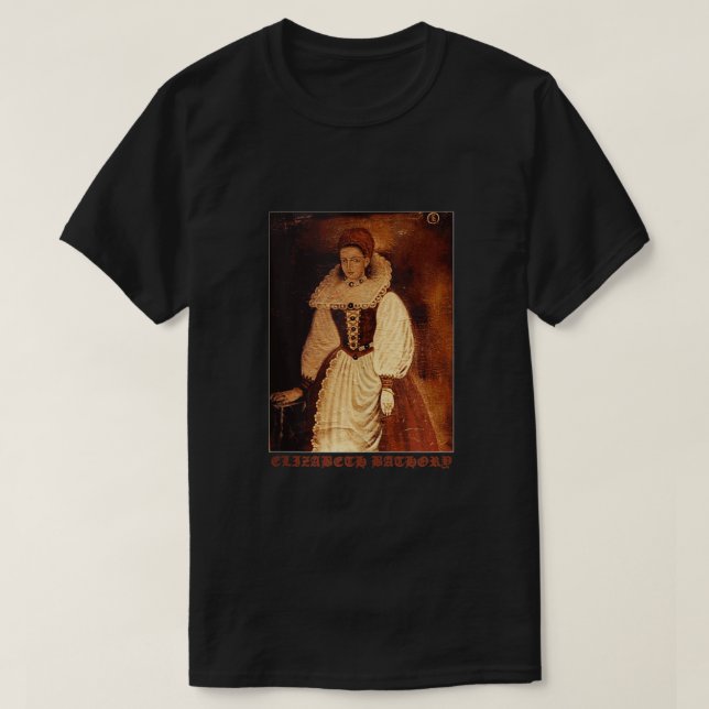Elizabeth Bathory Countess Vampire Goth Graphic Ta T-Shirt (Design Front)