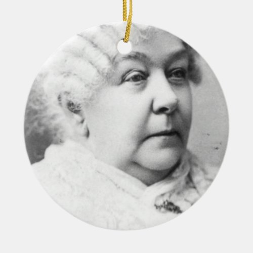 Elizabeth Cady Stanton Ceramic Ornament