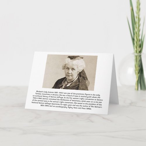 Elizabeth Cady Stanton _ Feminist Card