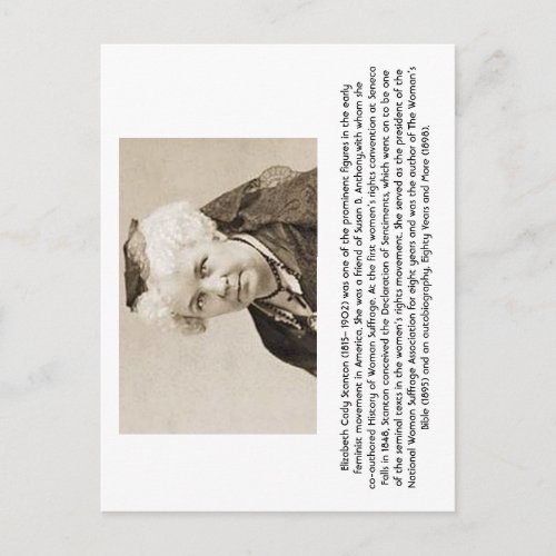 Elizabeth Cady Stanton _ Feminist Postcard