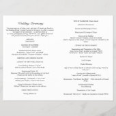 Elizabeth Catholic Mass Wedding Ceremony Program | Zazzle