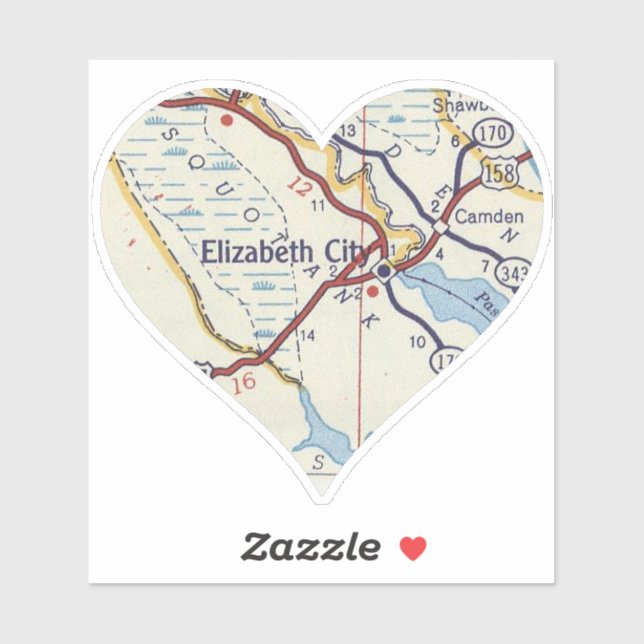 Elizabeth City North Carolina Sticker (Sheet)