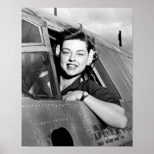 Elizabeth Gardner _ Womens Airforce Service Pilot Poster