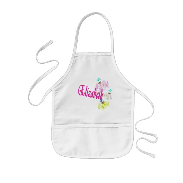 Elizabeth Girls Name Logo,  Kids' Apron (Front)