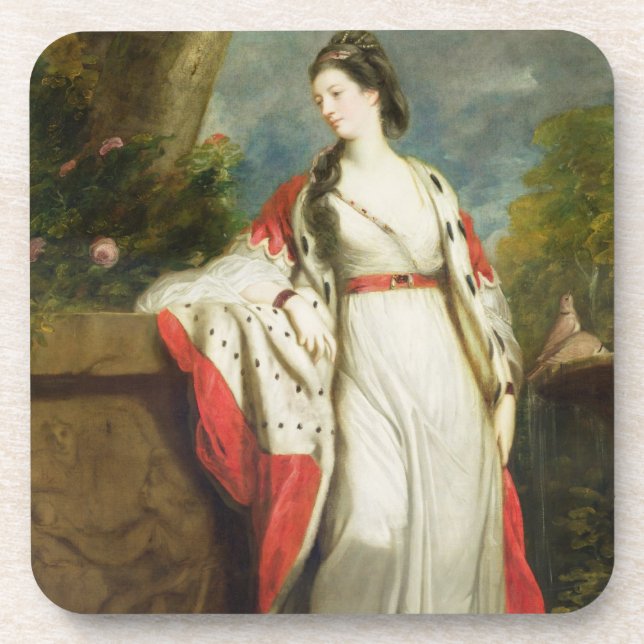 Elizabeth Gunning, Duchess of Hamilton and Duchess Drink Coaster (Front)