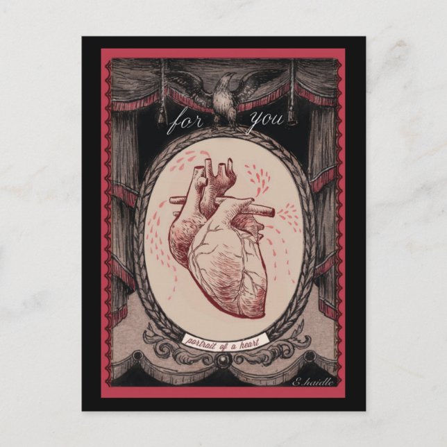 Elizabeth Haidle's My Heart: For You Postcard (Front)