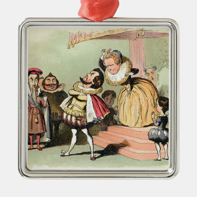 Elizabeth I (1533-1603): with Robert Devereux, 2nd Metal Ornament (Front)
