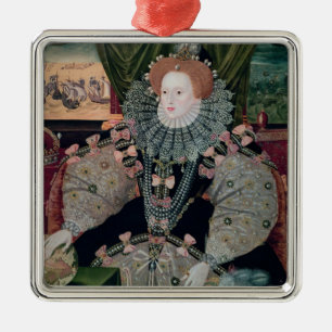 Elizabeth I, Armada Portrait, c.1588 Metal Ornament