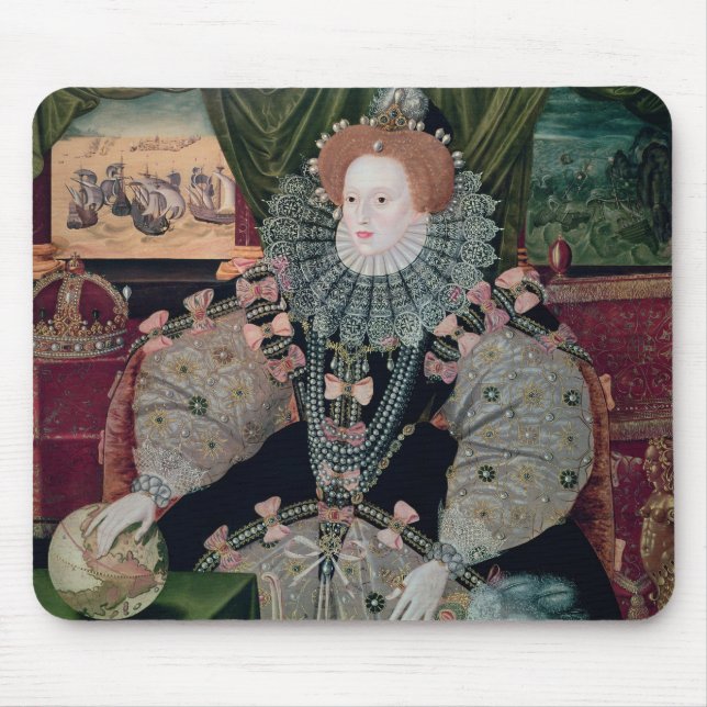 Elizabeth I, Armada Portrait, c.1588 Mouse Pad (Front)