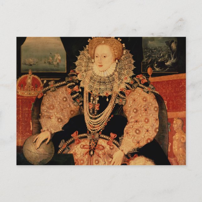 Elizabeth I, Armada portrait, c.1588 Postcard (Front)