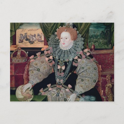Elizabeth I Armada Portrait c1588 Postcard