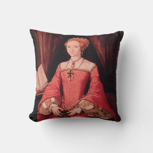 Elizabeth I as Princess Throw Pillow