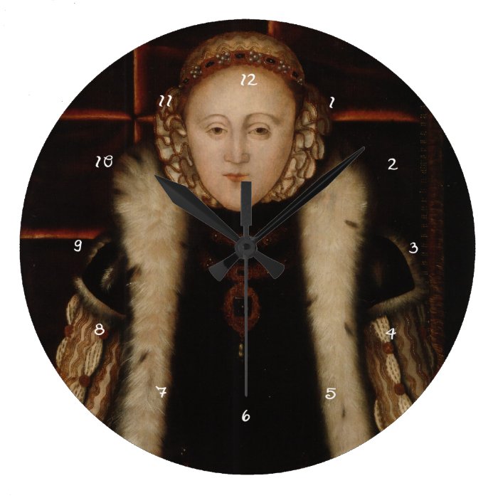 Elizabeth I Circa 1560 Wallclock