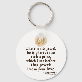 Elizabeth I "Golden Speech" Quote Keychain