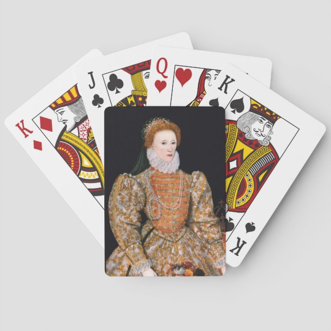 Elizabeth I of England (The “Darnley Portrait”) Poker Cards (Back)