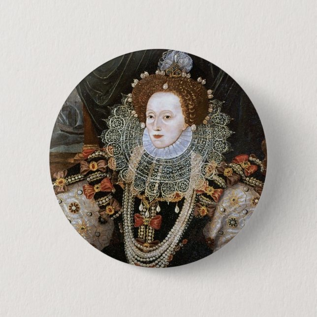 Elizabeth I Portrait Button (Front)