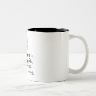 Elizabeth I Quote on Wits Two-Tone Coffee Mug