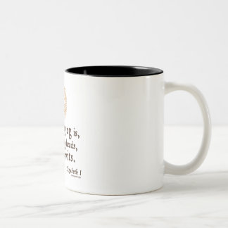 Elizabeth I Quote on Wits Two-Tone Coffee Mug