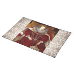 Elizabeth I Red Robes Cloth Placemat