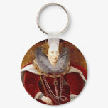 Elizabeth I Red Robes Keychain