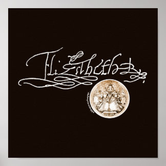 Elizabeth I Signature (Version 1) Poster