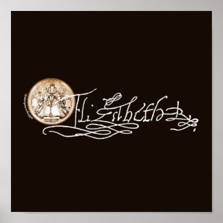 Elizabeth I Signature (Version 2) Poster