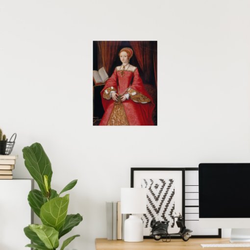 Elizabeth I when a Princess, William Scrots Poster | Zazzle