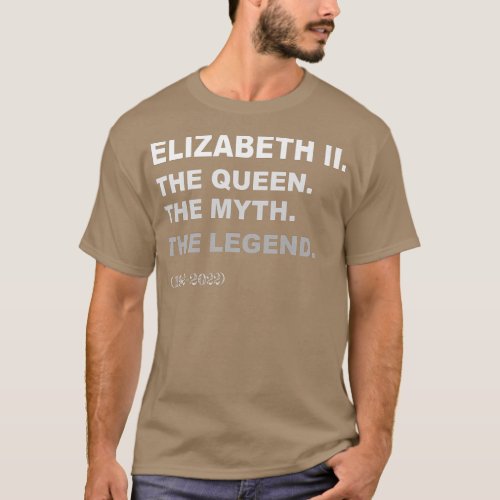 Elizabeth II Queen Legend British Crown Platinum J T_Shirt