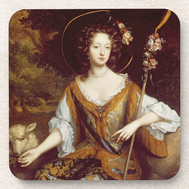 Elizabeth Jones, Countess of Kildare, c.1684 (oil Drink Coaster (Front)