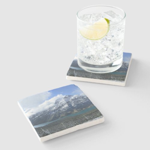 Elizabeth Lake 5 _ Glacier National Park Stone Coaster