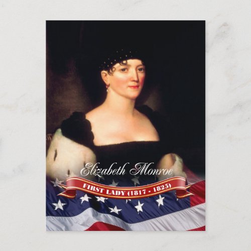 Elizabeth Monroe First Lady of the US Postcard