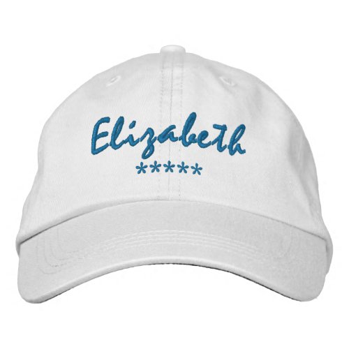 Elizabeth Name Embroidered Baseball Cap