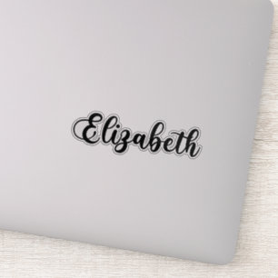 Elizabeth Name - Handwritten Calligraphy Sticker