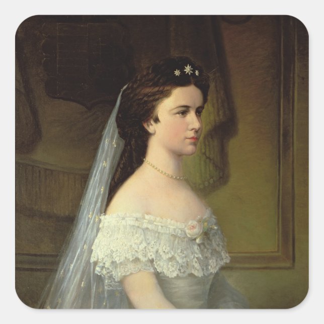 Elizabeth of Bavaria , Empress of Austria Square Sticker (Front)