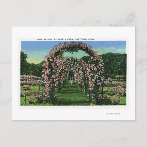 Elizabeth Park View of the Rose Arches Postcard