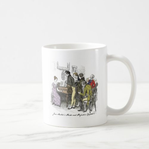 Elizabeth Performs _ Jane Austen Pride  Prejudice Coffee Mug