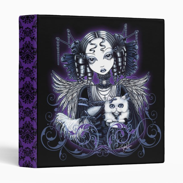 "Elizabeth" Persian Cat Gothic Angel Binder (Front/Spine)