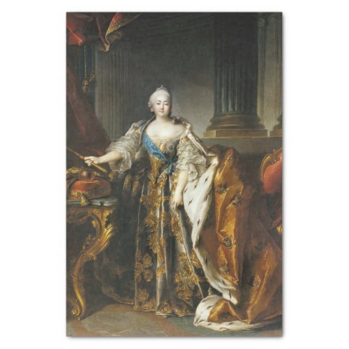 Elizabeth Petrovna by Louis Tocque Tissue Paper