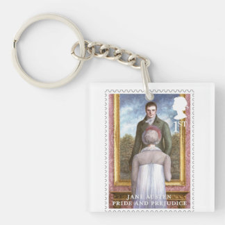 Elizabeth reflecting on Mr. Darcy's portrait  Keychain