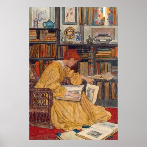 Elizabeth Shippen Green _ The Library Poster