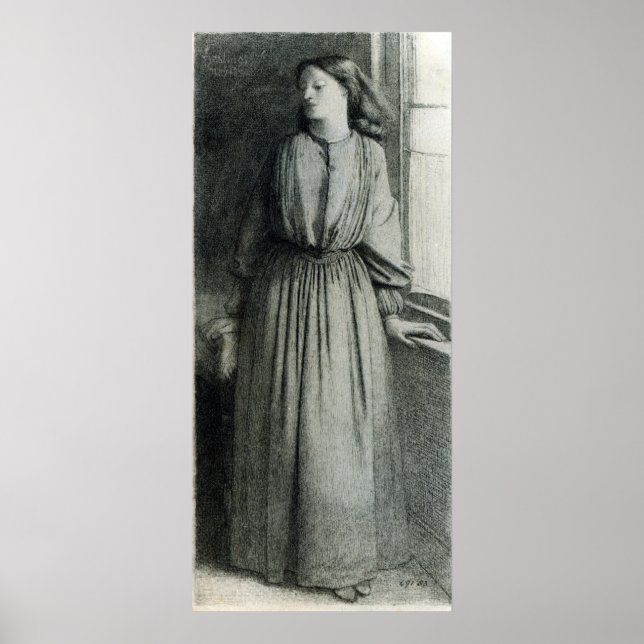 Elizabeth Siddal, May 1854 Poster (Front)