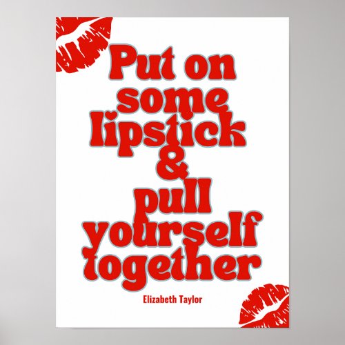 Elizabeth Taylor Inspirational Motivational Quotes Poster