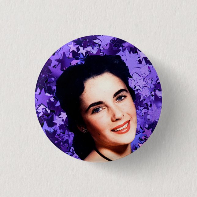 Elizabeth Taylor Nymphet Button (Front)
