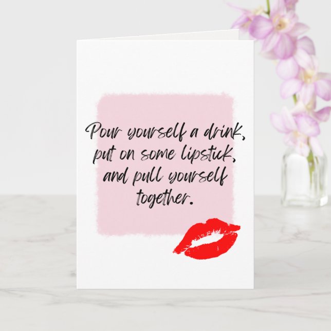 Elizabeth Taylor Quote Card (Orchid)