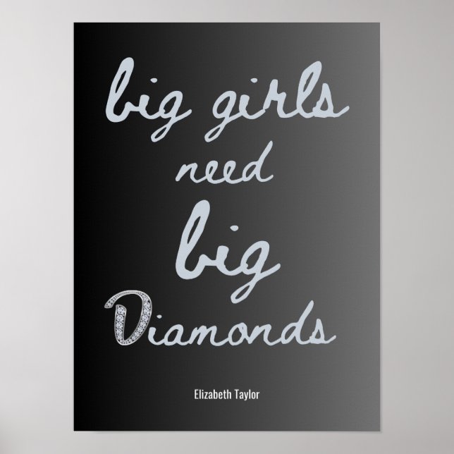 Elizabeth Taylor Quotes Women Power Poster (Front)