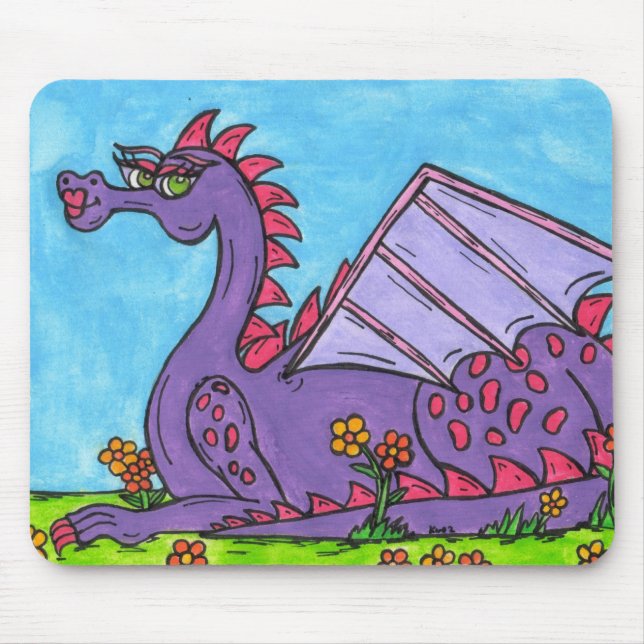 Elizabeth the Dragon Mouse Pad (Front)